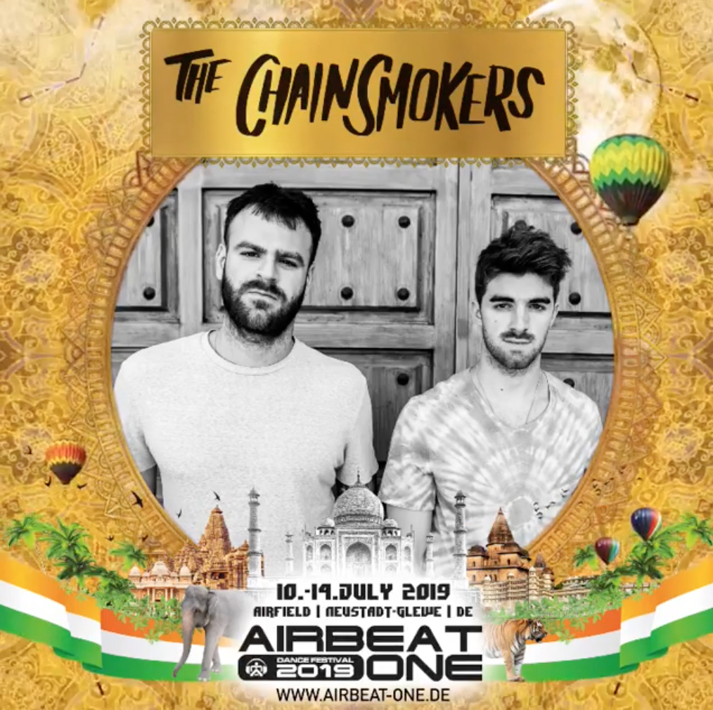 The Chainsmokers erstmalig beim Airbeat-One 2019